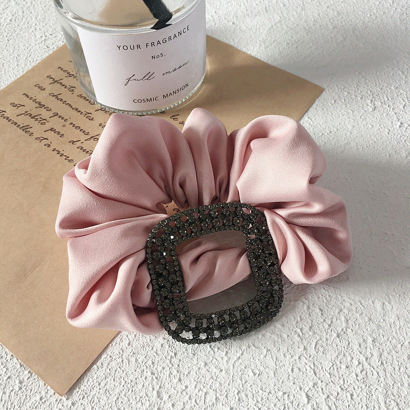 Rhinestone Buckle Hair Scrunchies L2683