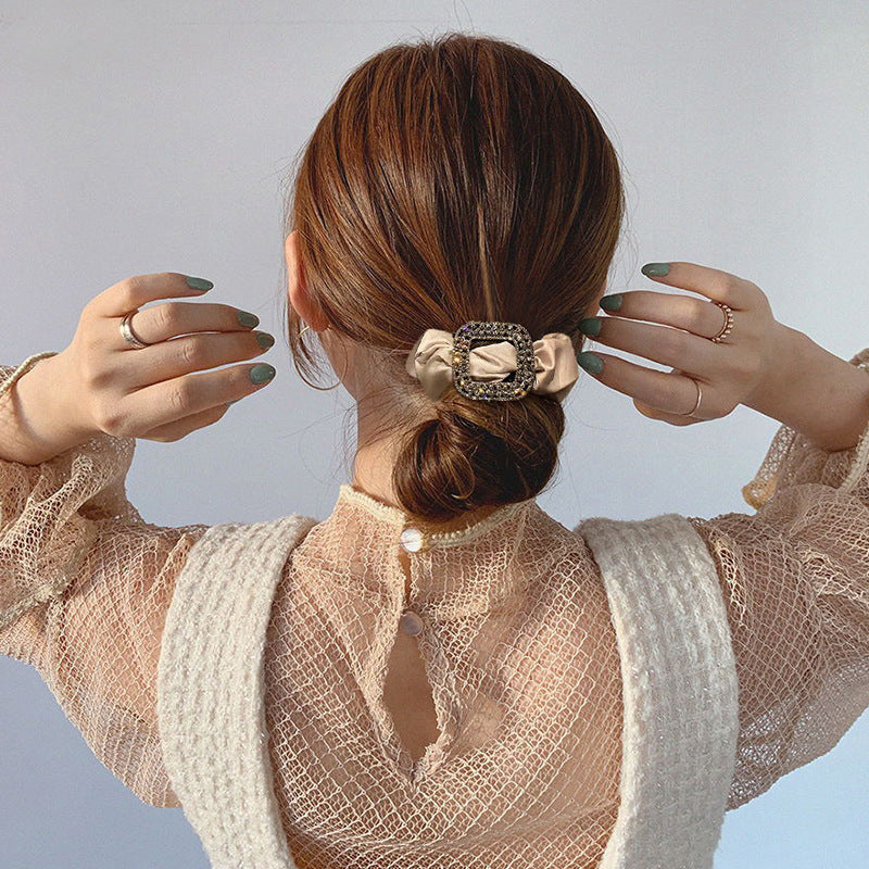 Rhinestone Buckle Hair Scrunchies L2683
