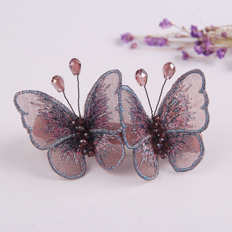 Butterflys Lace Hair Clip L2689