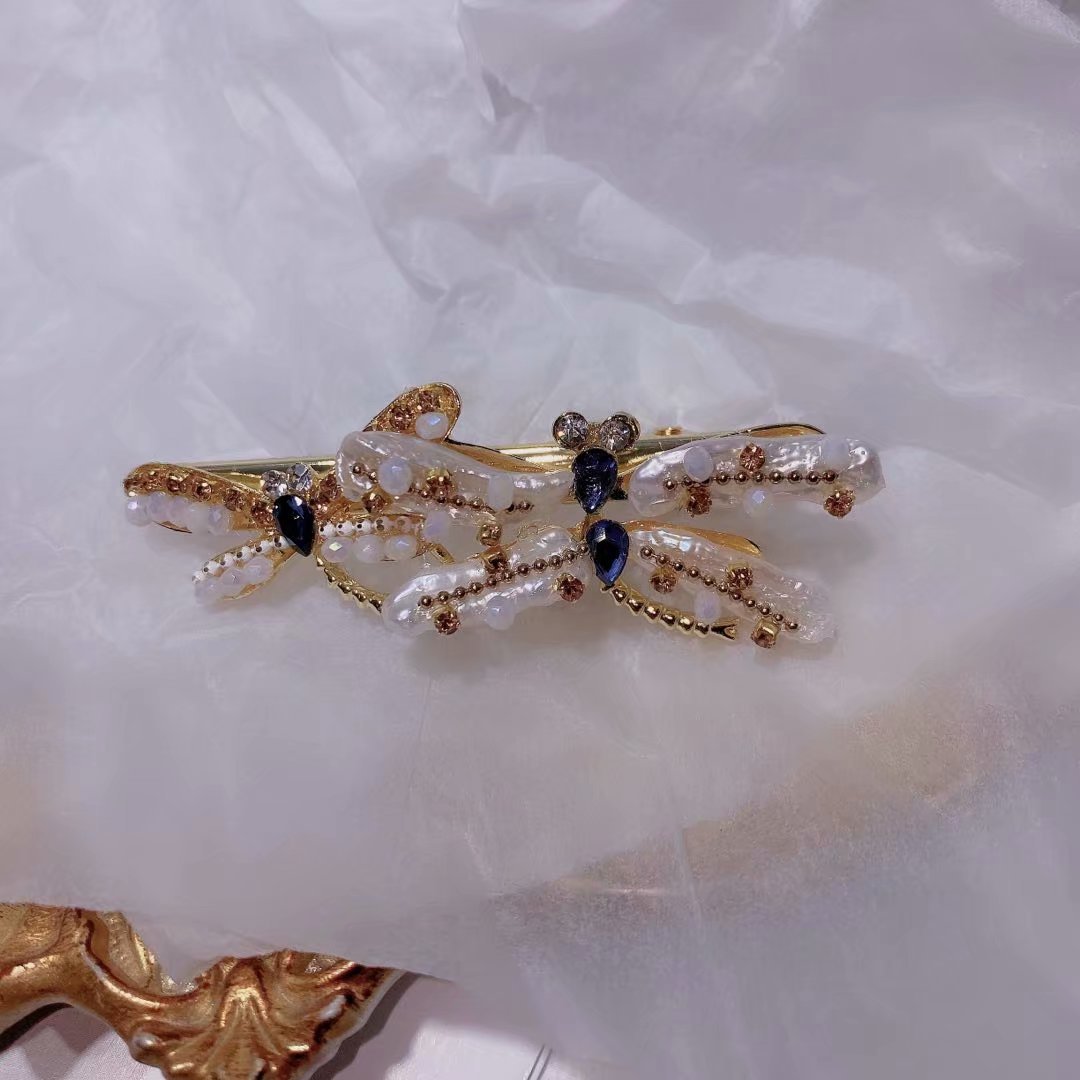 Dragonfly Pearl Hair Clip l2692