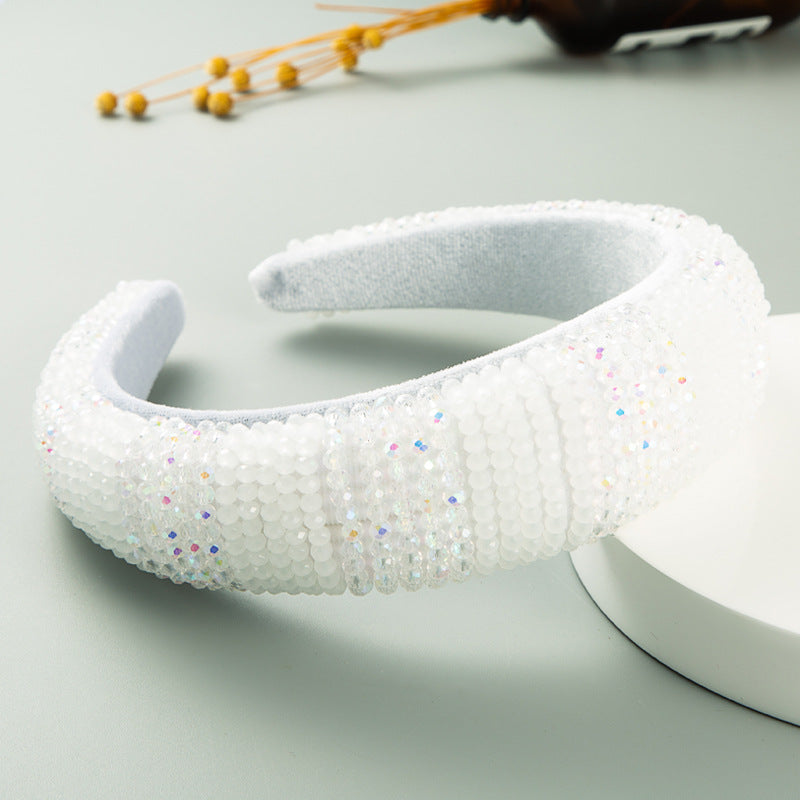 Multicolor Crystal Sponge Headband L2720