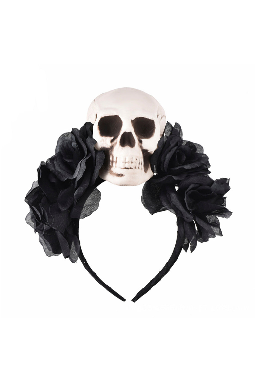 Gothic Skull Rose Headband L2767 - view 3