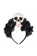 Gothic Skull Rose Headband L2767 - view 3