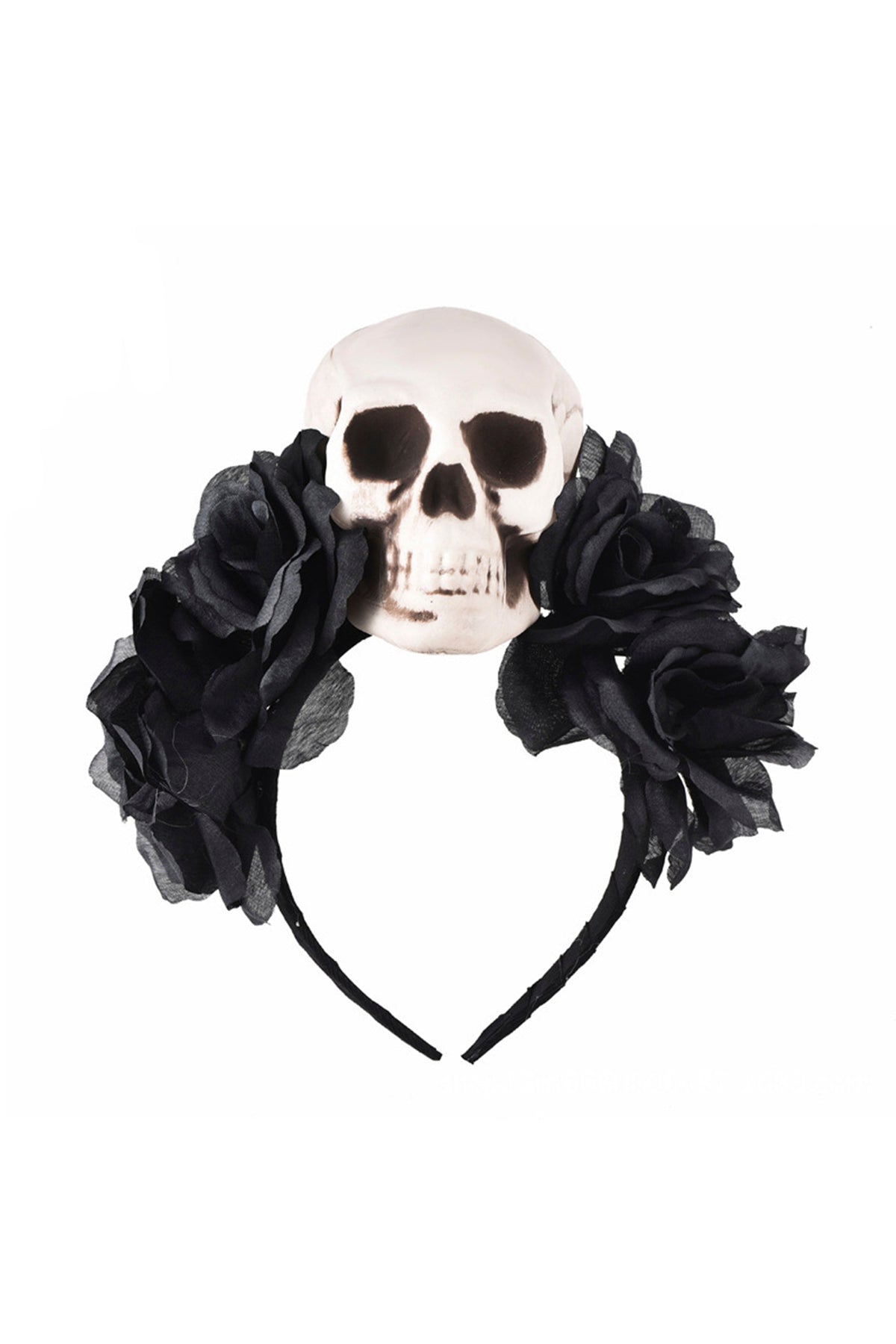 Gothic Skull Rose Headband L2767 - view 3