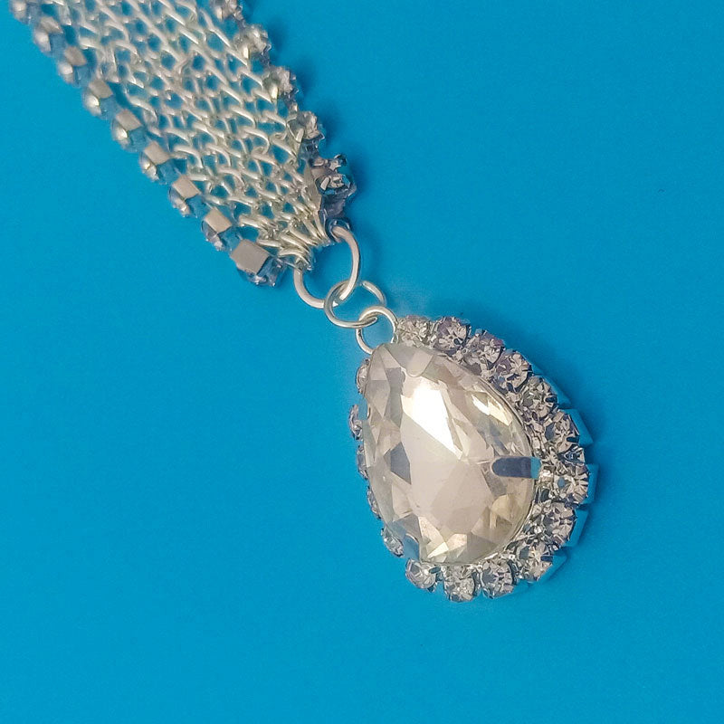 Teardrop Rhinestone Chain Hair Accessories L2859
