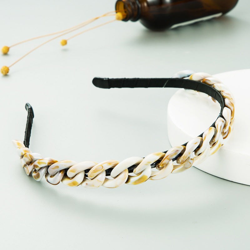 Acrylic Chain Headband L2861