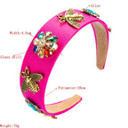 Floral Bee Crystal Headband L2863