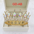 Teardrop Rhinestone Crown Headband L2879 - view 11