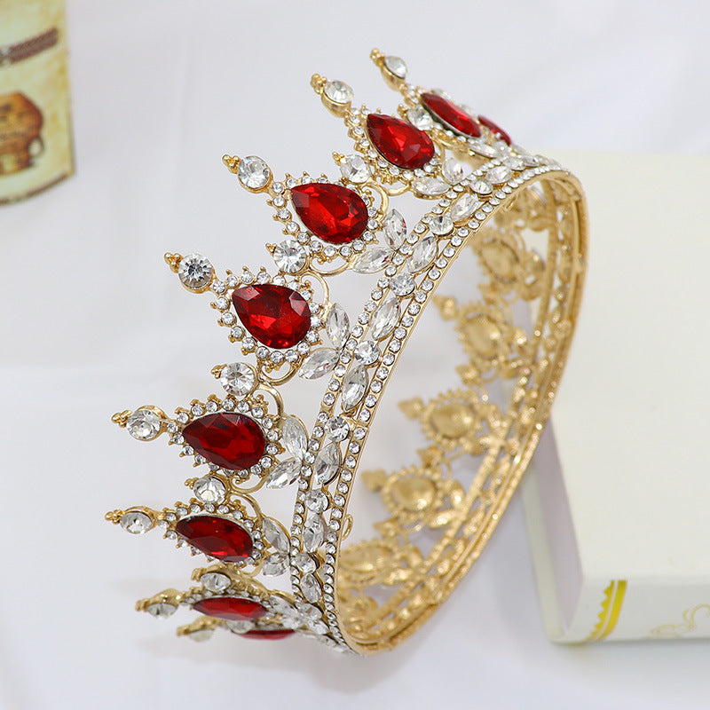 Teardrop Rhinestone Crown Headband L2879 - view 5