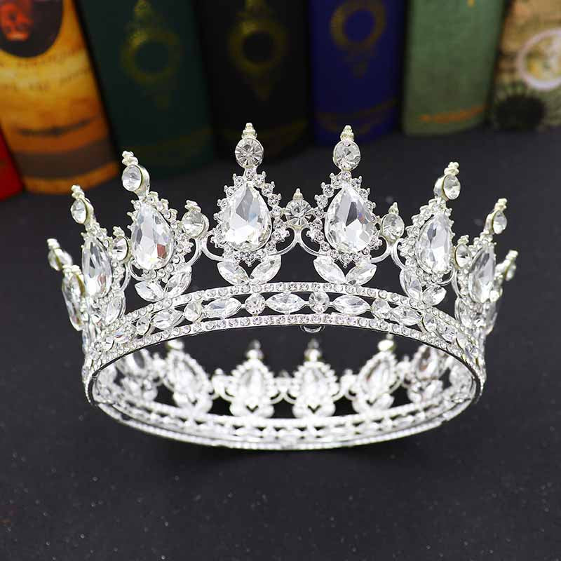 Teardrop Rhinestone Crown Headband L2879