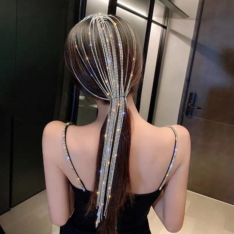 Rhinestone Tassel Hair Accessories L2919