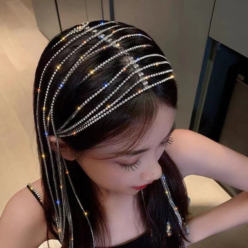 Rhinestone Tassel Hair Accessories L2919
