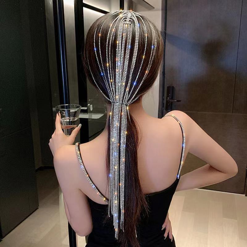 Rhinestone Tassel Hair Accessories L2919