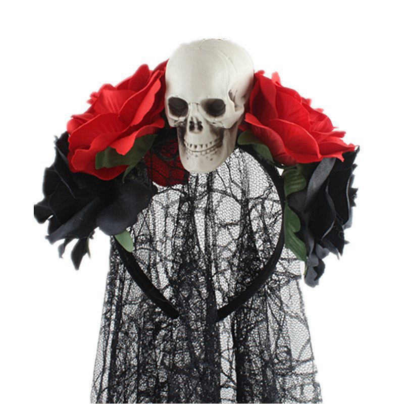 Floral Skull Headband L2928 - view 6