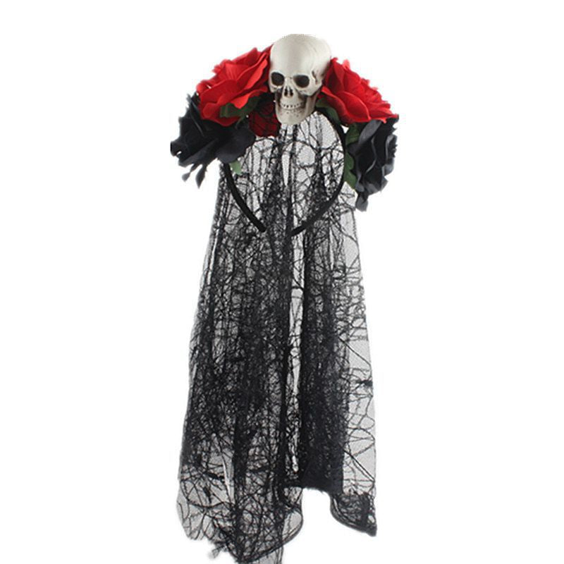 Floral Skull Headband L2928 - view 4