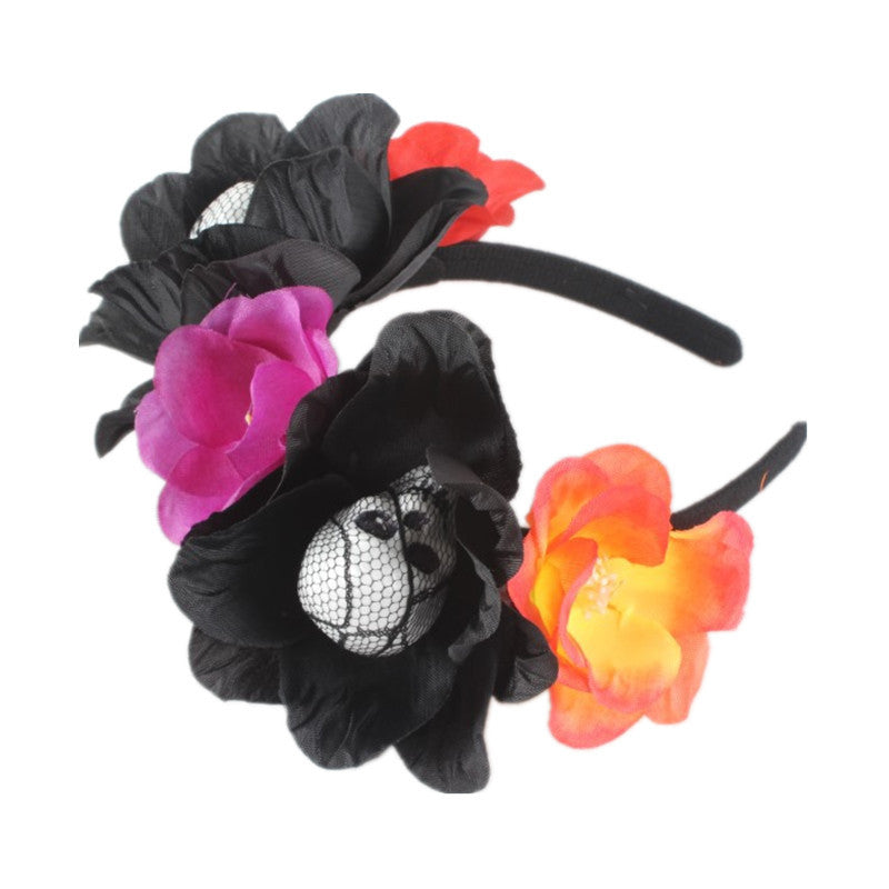 Floral Skull Headband L2929 - view 10