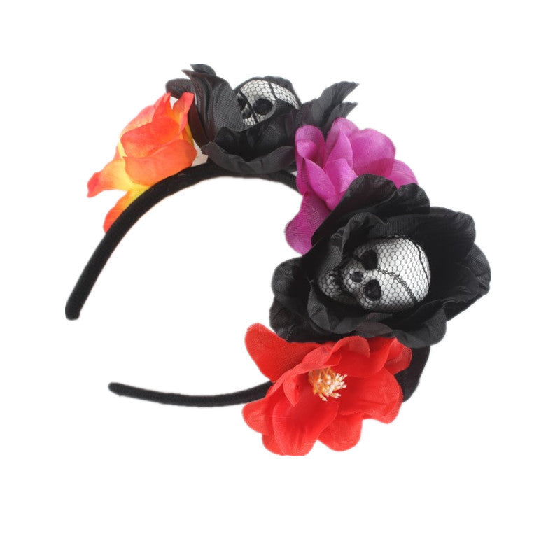 Floral Skull Headband L2929 - view 5