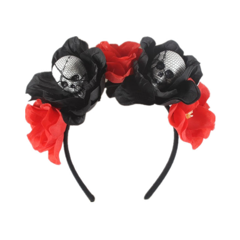 Floral Skull Headband L2929 - view 2
