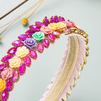 Floral Rhinestone Headband L2963 - view 6