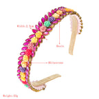 Floral Rhinestone Headband L2963 - view 2