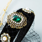Gem Mesh Mask Headband L3076 - view 5