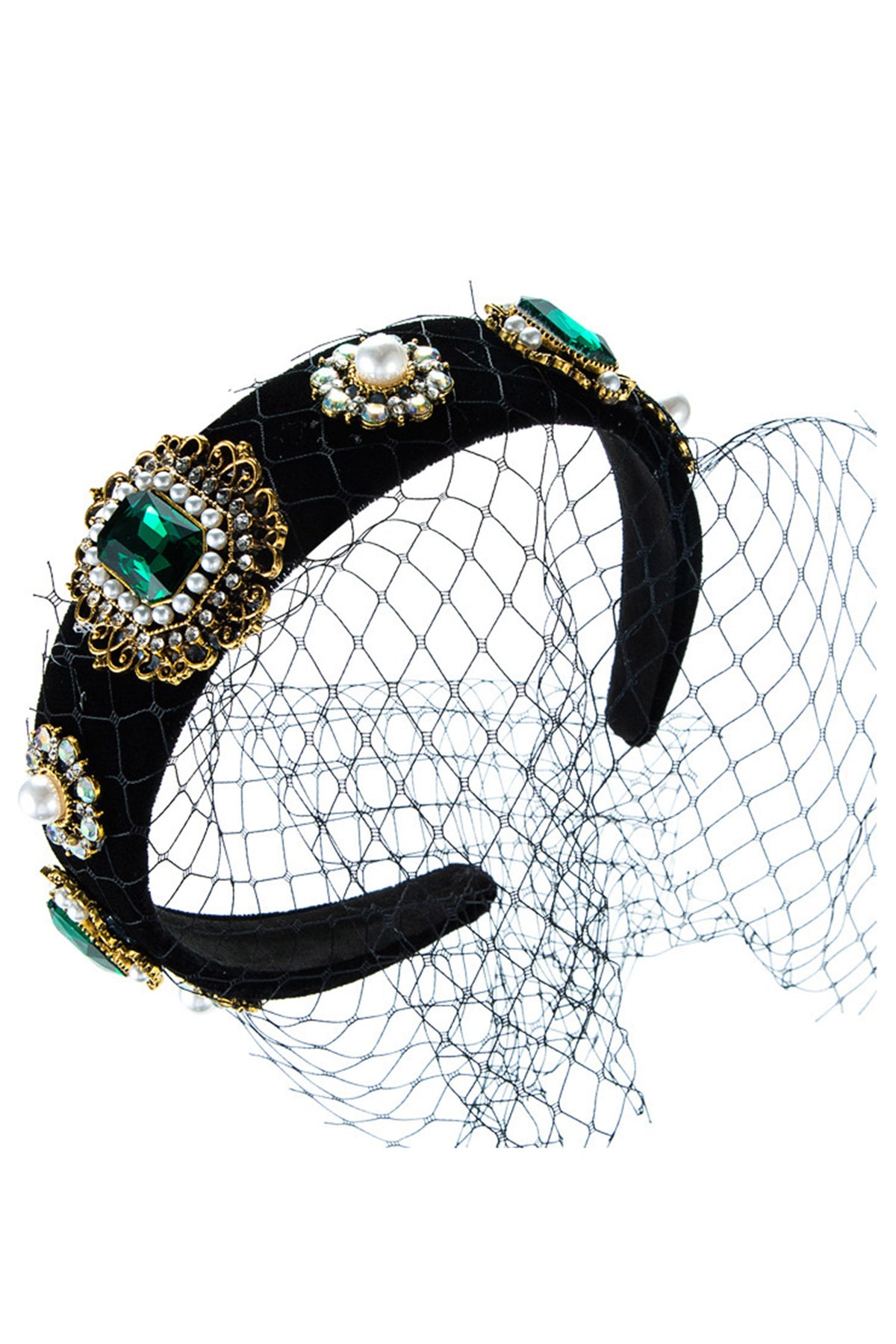 Gem Mesh Mask Headband L3076 - view 8
