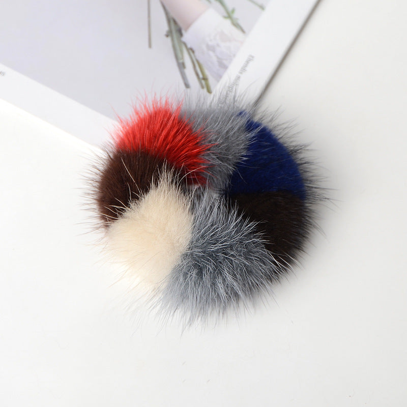 Mink Plush Hair Scrunchies L3137