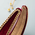 Pearl Chain Velvet Headband L3149 - view 5