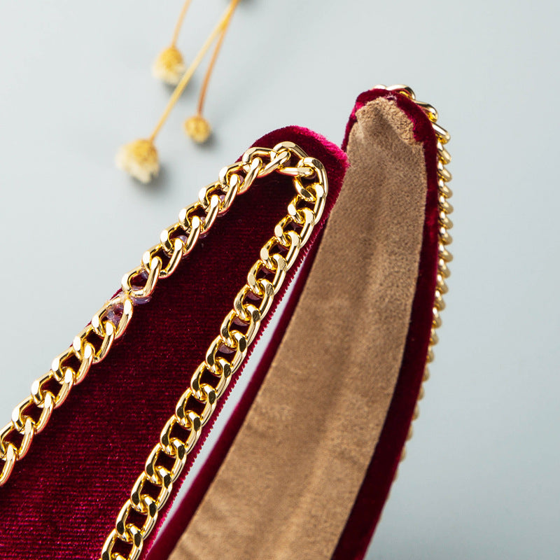 Pearl Chain Velvet Headband L3149 - view 5