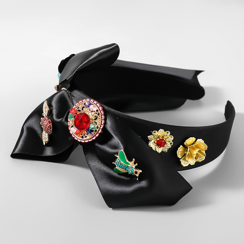 Bee Rhinestone Bow Headband L3156