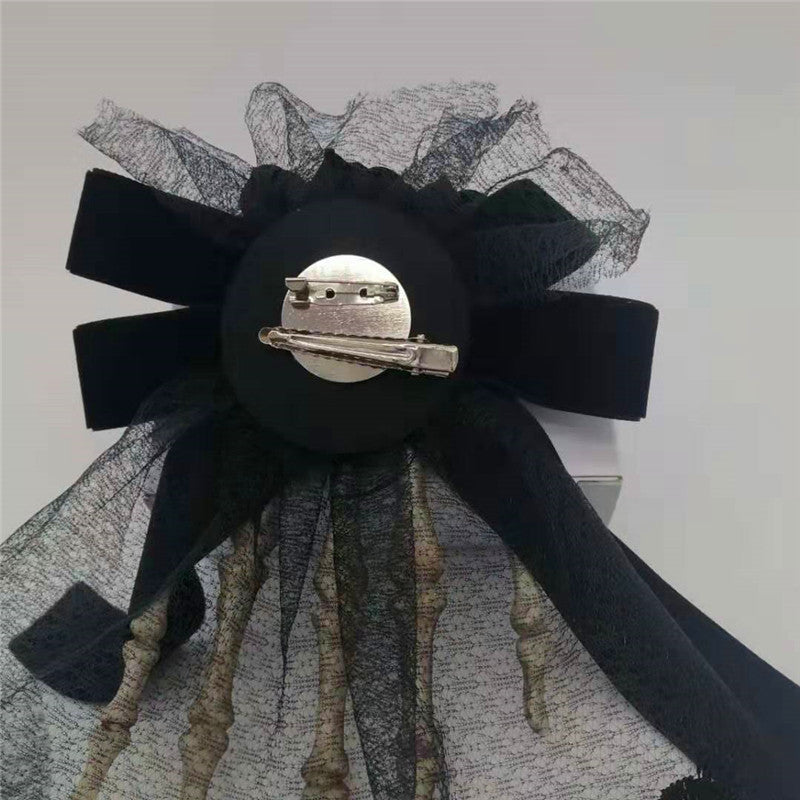 Punk Skull Hand Lace Hair Clip L3169