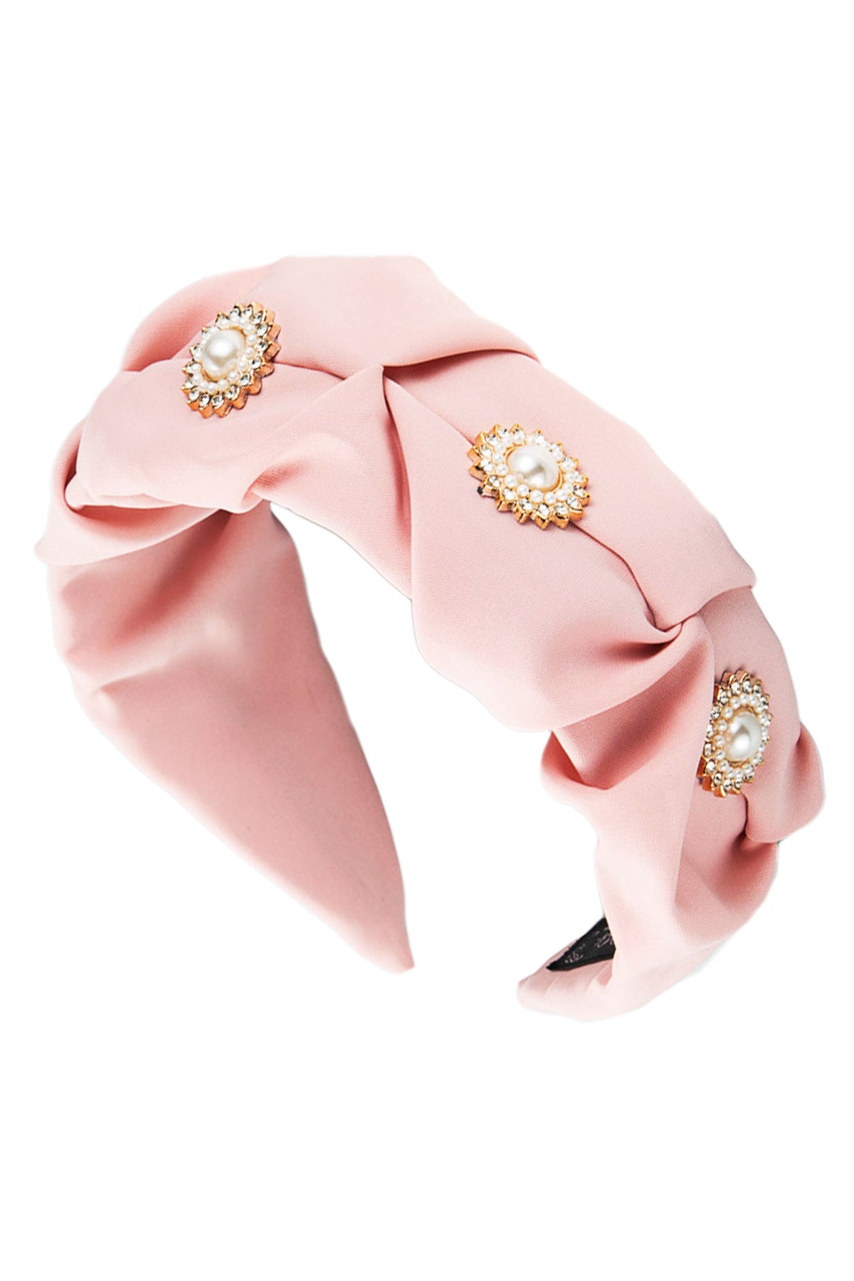 Pearl Folded Cloth Headband L3196