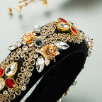 Rhinestone Sequin Velvet Headband L3224 - view 5