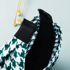 Floral Houndstooth Fabric Headband L3229 - view 5