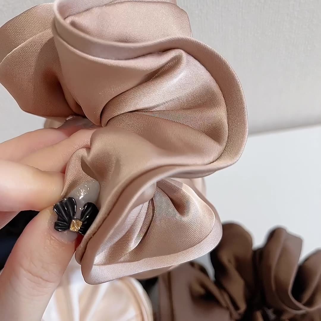 Silk Feel Hair Scrunchies L3235
