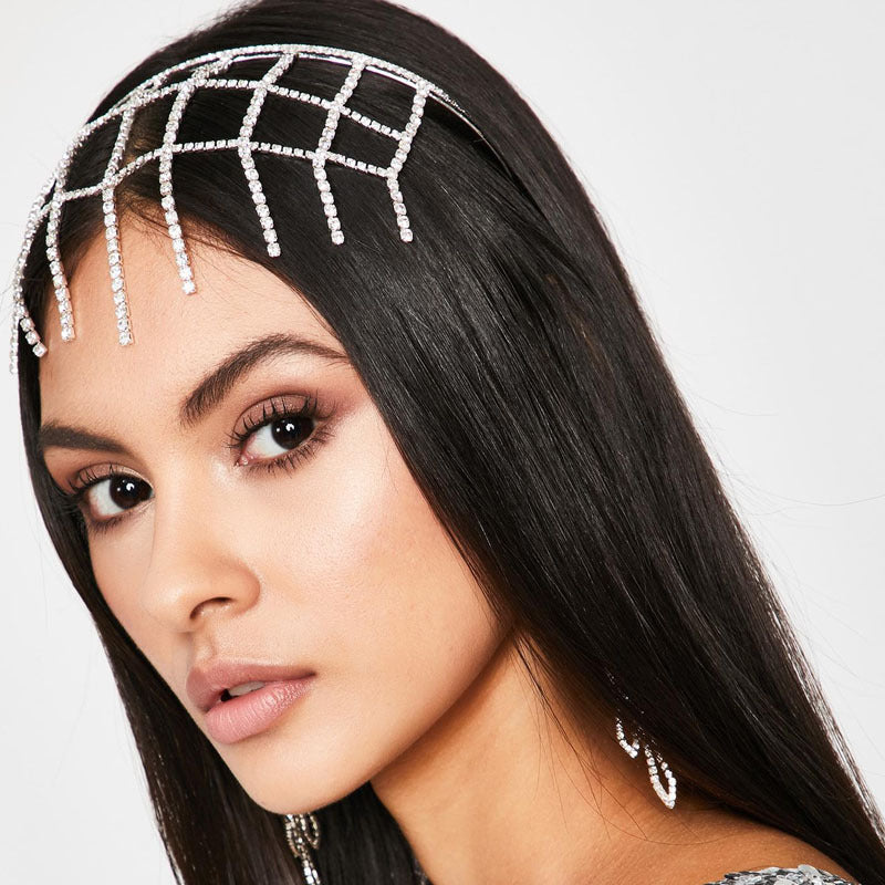 Mesh Rhinestone Headband L3241 - view 2
