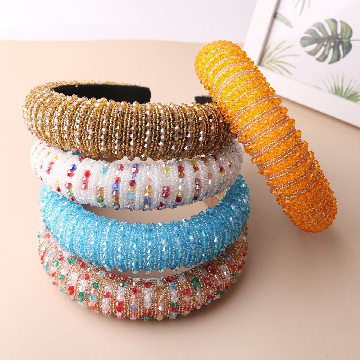 Crystal Beaded Headband L3254 - view 11