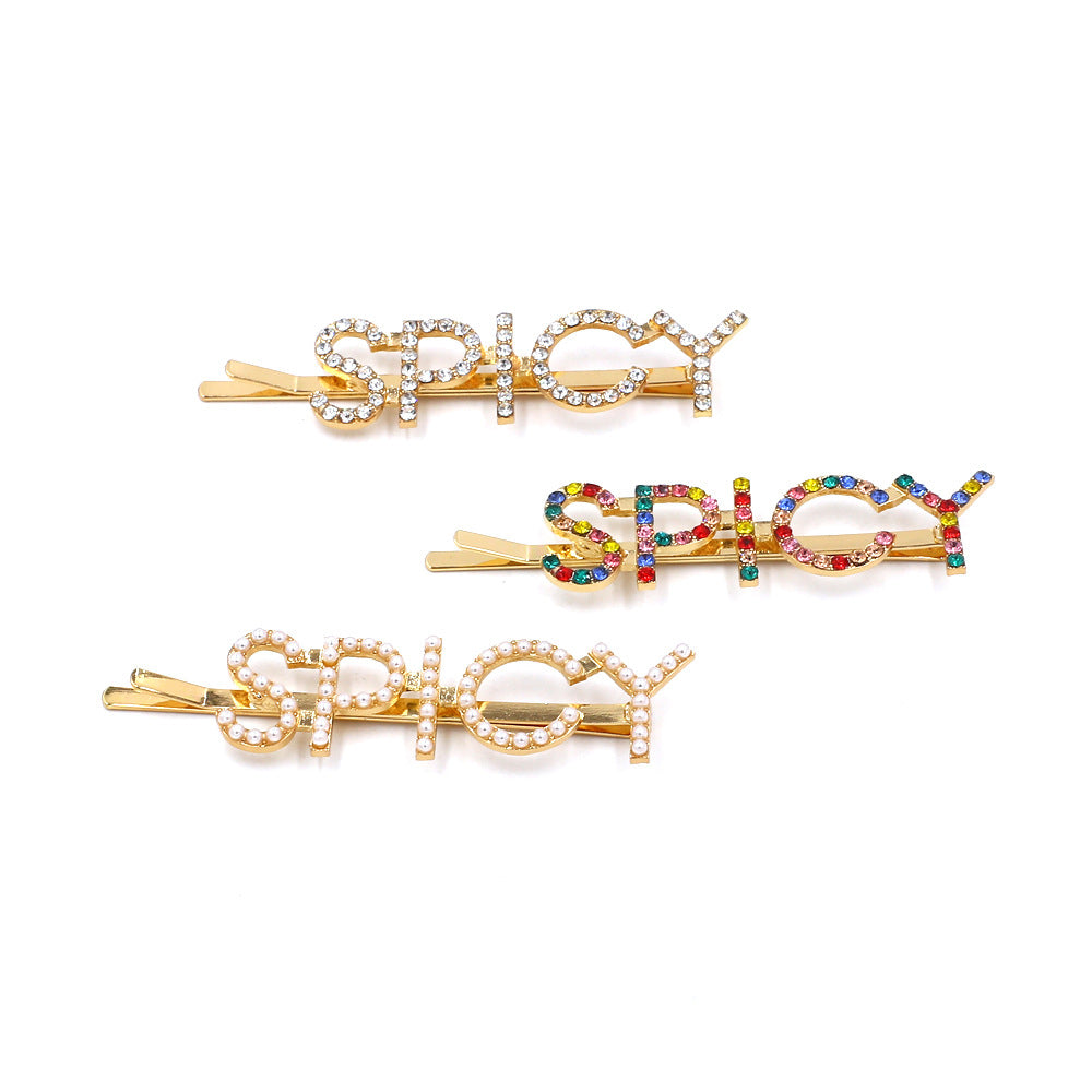 SPICY Rhinestone Hair Clip Set L3256