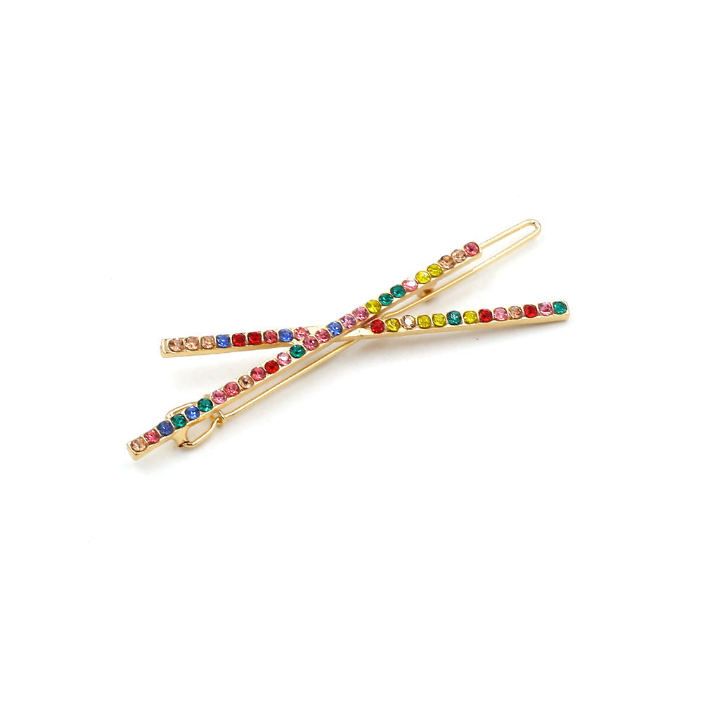 Cross Rhinestone Hair Clip Set L3258