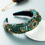 Baroque Rhinestone Sponge Headband L3285
