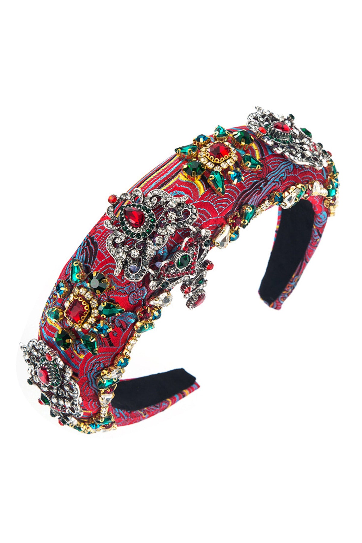 Baroque Flower Rhinestone Headband L3299