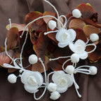 Floral Pearl Headband L3317 - view 2
