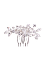 Floral Rhinestone Hair Comb Clip