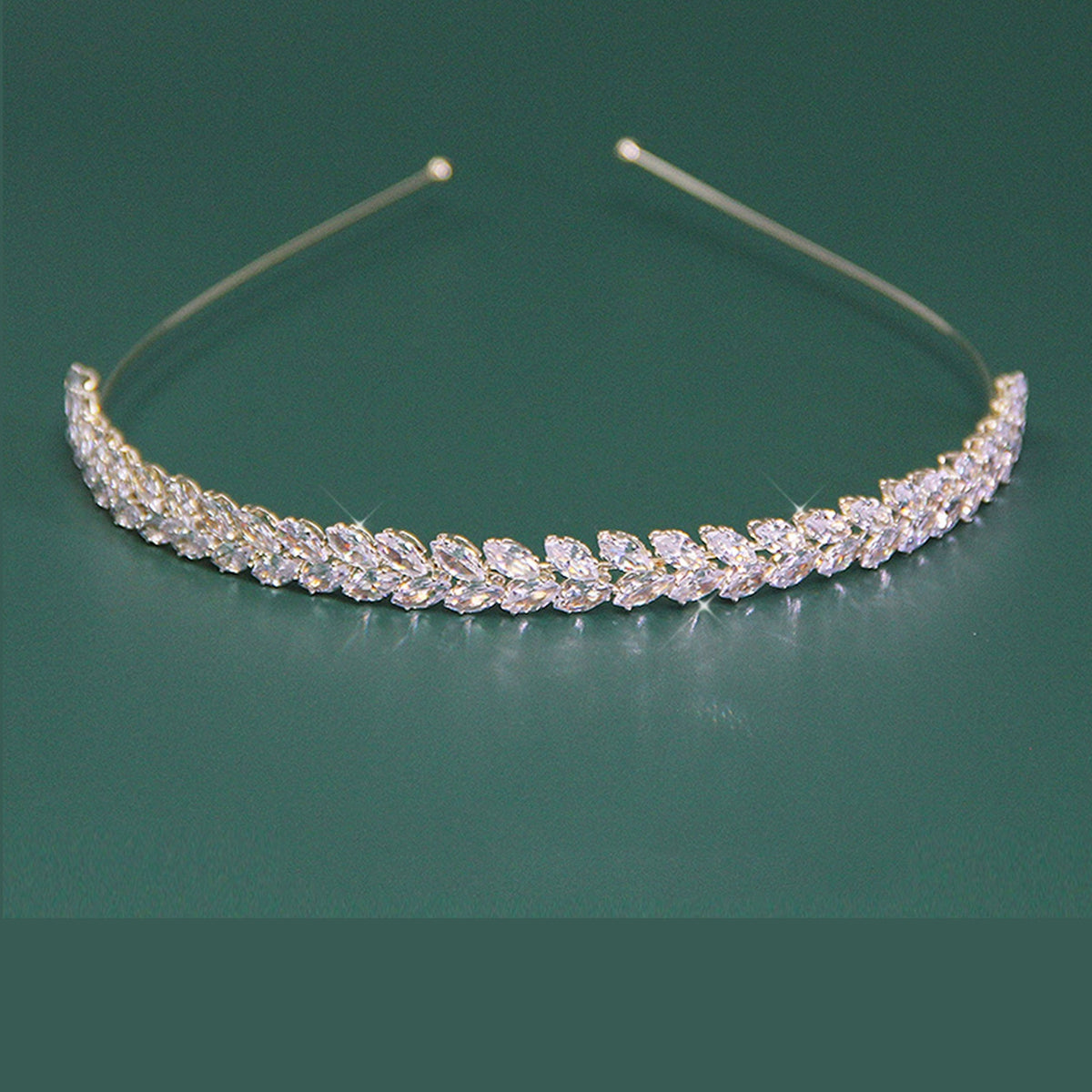 Ear Of Wheat Zircon Headband L3402 – view 2