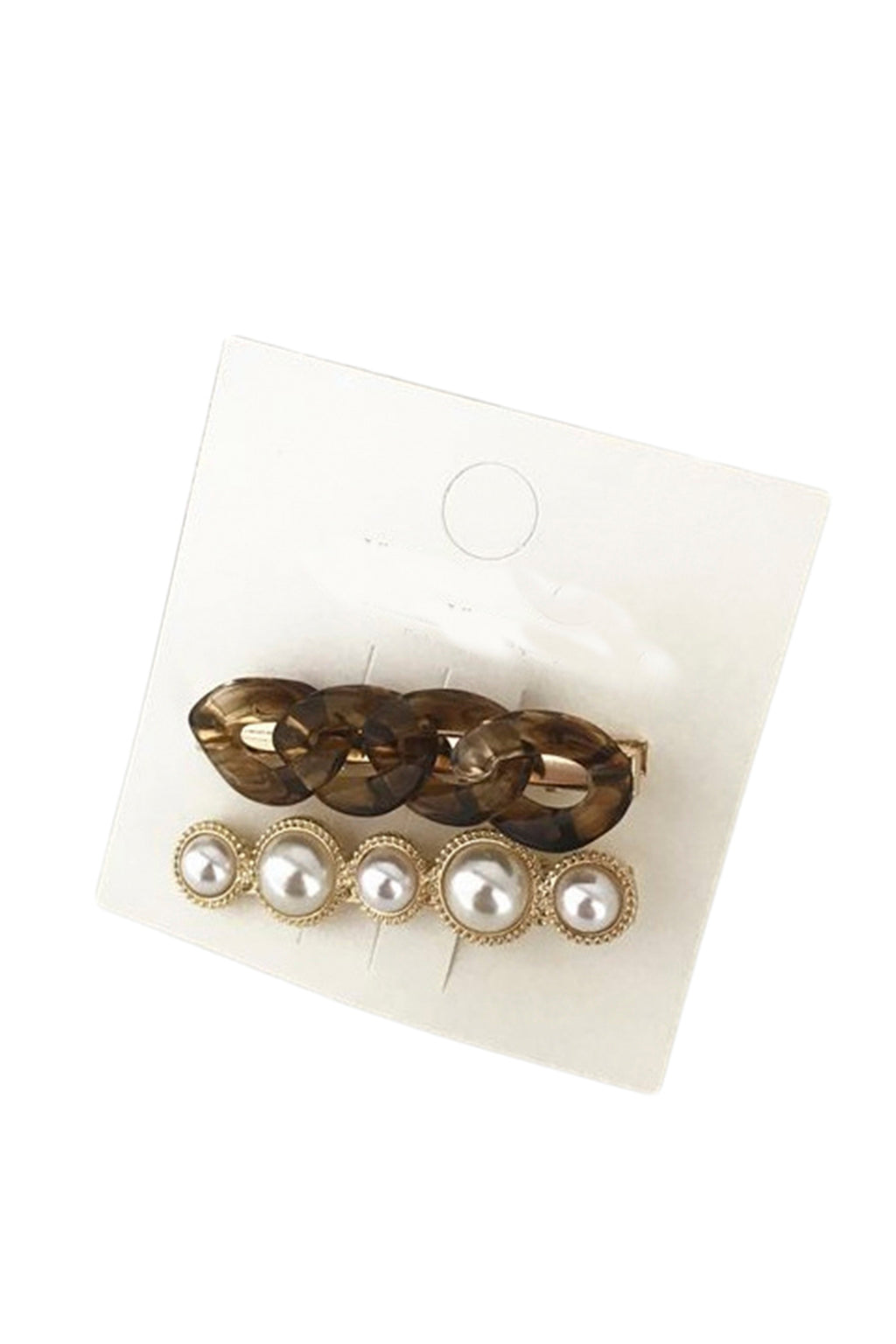 Chain Acrylic Pearl Hair Clip L3414