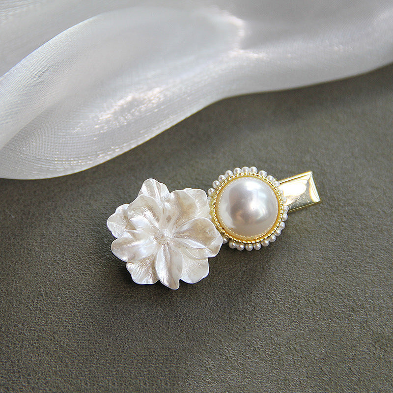 Flower Pearl Alloy Hair Clip L3418