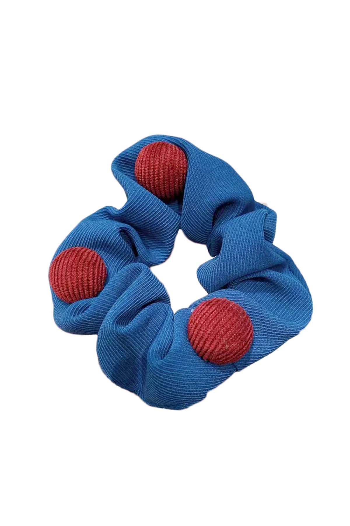 Button Hair Scrunchies L3426