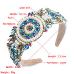 Pearl Rhinestone Headband L3475 - view 2