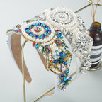 Pearl Rhinestone Headband L3475 - view 3