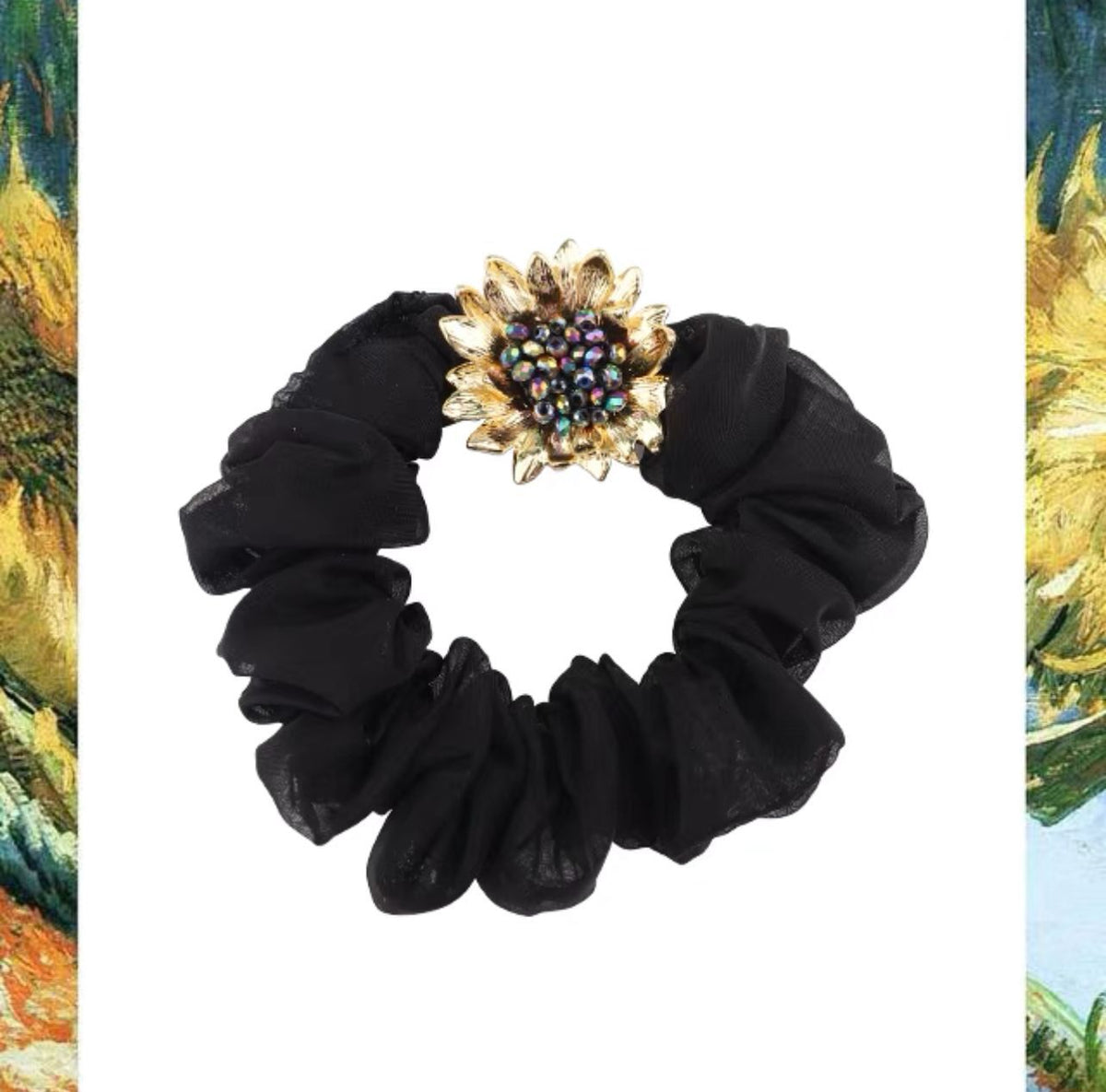 Sunflower Hair Scrunchies L3502